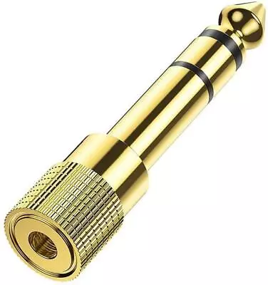 £2.95 • Buy 6.35mm 1/4Inch Male To 3.5mm 1/8Inch Female Jack Headphone Audio Stereo Adaptor