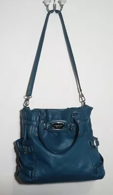 Michael Kors Gansevoort TEAL BLUE Leather Tote Bag • $129