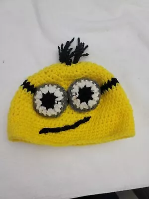  DESPICABLE ME Minion Crochet Knit Beanie Hat Yellow Child  • $7