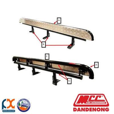 $1350 • Buy Mcc Bullbar Side Step Fits Mitsubishi Challenger (pb-pc) (12/2009-12/2015)-black