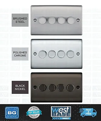 £54.99 • Buy BG NEXUS BRUSHED STEEL POLISHED CHROME BLACK NICKEL Switches Sockets Full Range