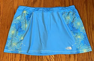 North Face Tennis Pickleball Pull On Skort Skirt Shorts Pockets Large Floral • $16