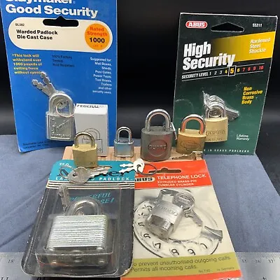 Tiny And Small Lock Mix Pack #2. Eight Locks Ready For Use Locksport Collection • $42.50