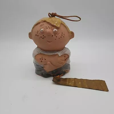 Vtg Pottery 1972 Pacific Stoneware USA Wind Bells Chimes Spirit Talk Blonde Boy  • $24.99