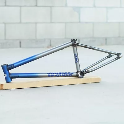 VOLUME BMX VOYAGER V2 BICYCLE FRAME TRAN BLUE/RAW FADE JARREN BARBOZA • $379.95