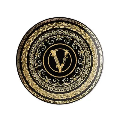 NEW Rosenthal Versace Virtus Gala Plate 17cm Black RRP$359 • $129