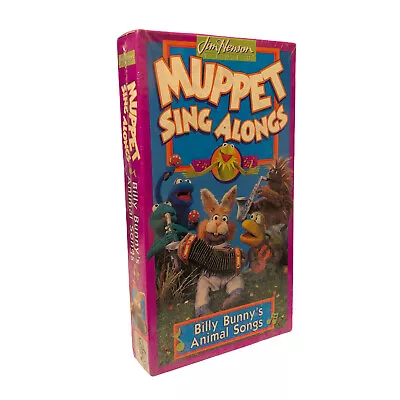 Muppet Sing Alongs Billy Bunny's Animal Songs VHS Kermit Jim Henson 1993 Sealed • $74