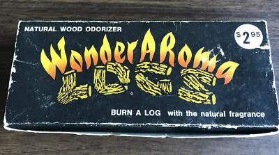 Vintage Wonderaroma Natural Wood Odorizer  Fragrance Logs Fireplace Institute • $19.99