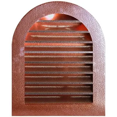 Hammered Copper Tombstone Louvered Gable Wall Vent • $1428