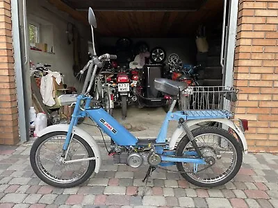 70 S JAWA Vintage Moped Blue   Great Working Condition Made In Czechoslovakia • $1800