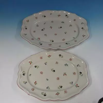 Villeroy & Boch China - Petite Fleur - Pair Of Oval Serving Platters - 17  14¼  • $80