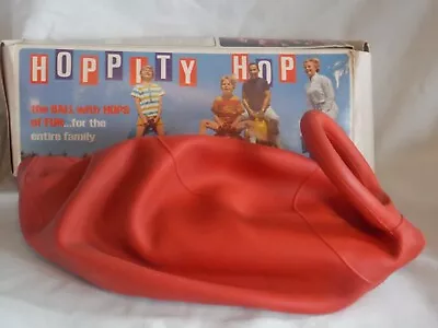 Vintage Red 1968 Hoppity Hop Ball With Original Box Used Hoppity Hop Ball & Box • $44.99