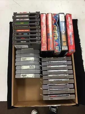 Nintendo NES / SNES / Genesis / N64: - YOU PICK / CHOOSE Game Lot OEM CART ONLY • $5
