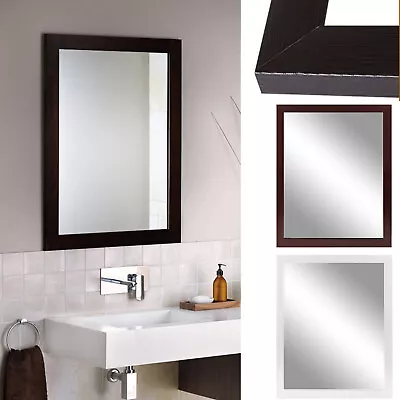 12x16   Bathroom Wall Mounted Mirror Rectangle Modern Makeup Mirror With Frame • $25.59