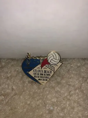 1996 ATLANTA OLYMPIC BEACH VOLLEYBALL Pin !   • $4