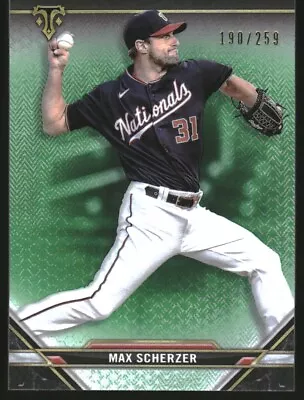 2021 Topps Triple Threads Emerald #63 Max Scherzer /259 • $2.70