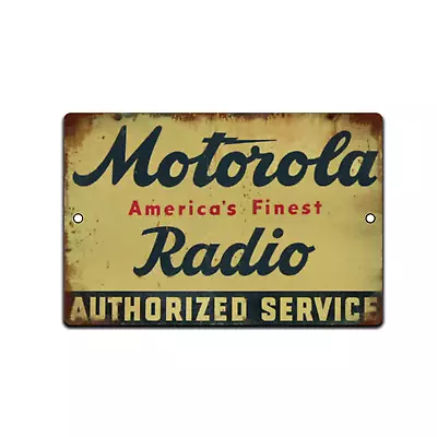 TIN SIGN Motorola Radio Metal Décor Wall Art Garage Shop Bar Mancave • $13.95