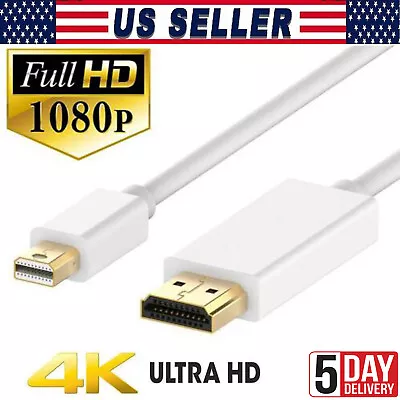 6FT Mini Display Port DP Thunderbolt To HDMI Adapter Cable For MacBook Pro Mac • $9.99