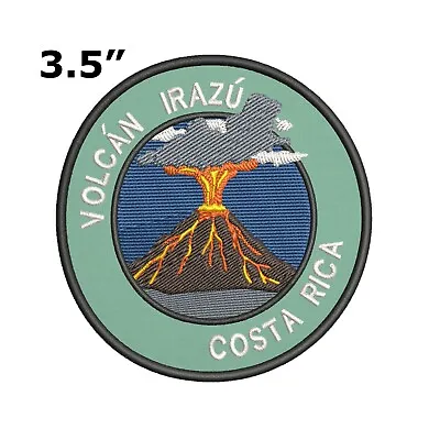 $3.97 • Buy Volcan Irazu Volcano Costa Rica Embroidered Patch Iron  Sew-on Vacation Applique