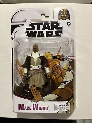 Star Wars Black Series Mace Windu Clone Wars 50th Anniversary Figure • $8.50