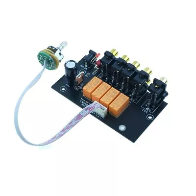 4 IN 1 OUT RCA Input Source Selector Signal 4 Ways Audio Switcher Rotary Switch • £19.80