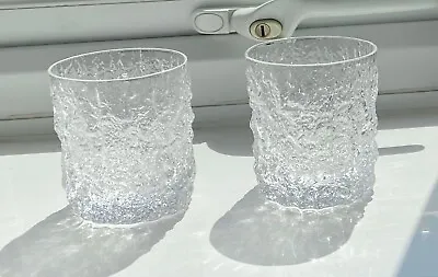 £30 • Buy Two Vintage Whitefriars Whiskey Glasses - Geoffrey Baxter