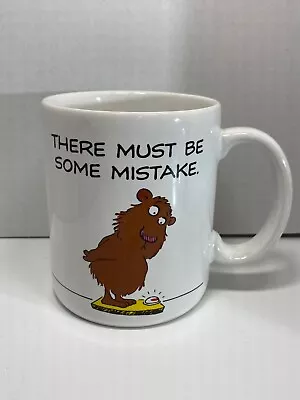 Vtg 1986 Hallmark Shoebox Greetings Mug There Must Be Some Mistake Diet Scale • $8.99