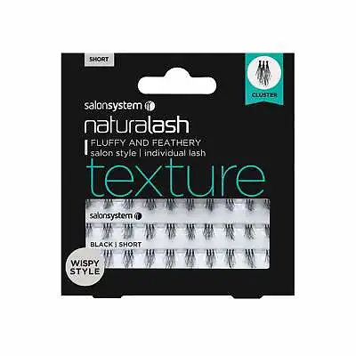 Salon System NaturaLASH - Texture Individual Lashes - Wispy Style (Short Black) • £5.95