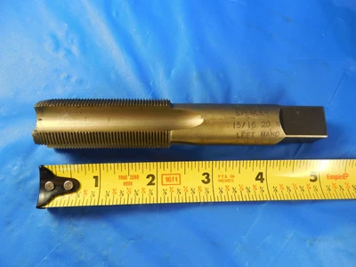 £19.37 • Buy 15/16 20 Tap Left Hand Plug Hs Gh6 Usa Made Wood & Spencer Machine Shop Tooling