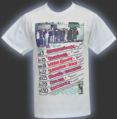 Mens White T-shirt Roxy Club Generation X Cortinas Wayne County Siouxsie S-5xl  • £18.50