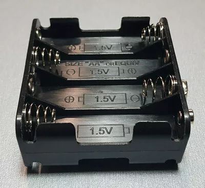 8 X AA Square Battery Holder To 9V DC Connector • $17.15