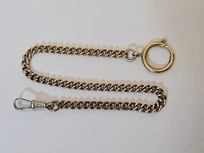 Vintage Pocket Watch Chain Watch Holder Gold Plated VERY RARE ! (BR167) • $15