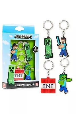 Minecraft Keyring - Set Of 4 Gaming Keyrings For Kids • $19.99