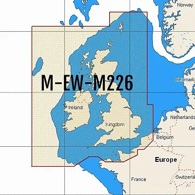 C-MAP MAX WIDE M-EW-M226 UK IRELAND AND ENGLISH CHANNEL MSD/SD Chart • $301.92