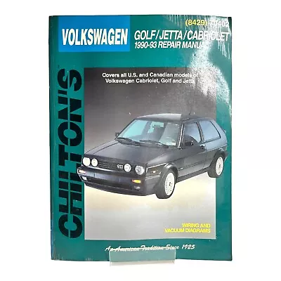 Chilton's 8429 Volkswagen Golf Jetta Cabriolet 1990-1993 Repair Manual • $14.99