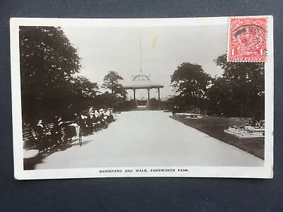 £1.50 • Buy Vintage Postcard - Bandstand And Walk, Farnworth Park...Pub: W. Davies, Bolton