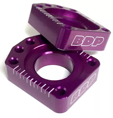 BDP Yamaha YZ 250 125 (2 Stroke) Axle Blocks 2002-2024 - Purple  Made In USA • $27.99