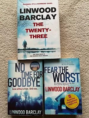 LINWOOD BARCLAY Fear The Worst / No Time For Goodbye / The 23 3x Book Bundle Lot • £1.49