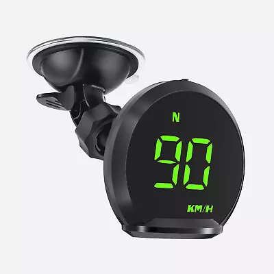 LED Display GPS HUD Car Digital Speedometer MPH KMH Time Fatigue Driving Alarm • $26.89