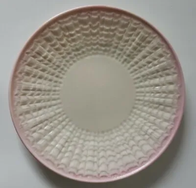 Belleek Tridacna Pink Desert/Pie Side Plate 6 1/4  Black Label • £28.88