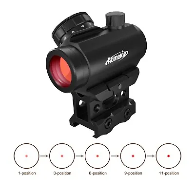 3 MOA Rifle Scope 1X20 HD Reflex Sight Hunting Scope 20mm Weaver/Picatinny Rail • $26.91