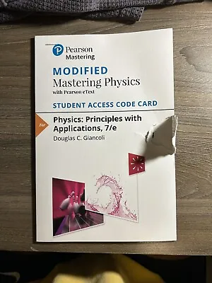 Modified Mastering Physics With Pearson EText -- Access Code Card — • $60