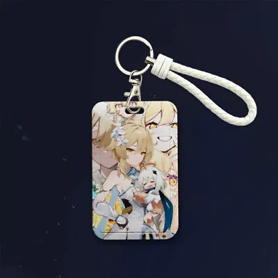 Genshin Impact Lanyard Push-pull Type Anime MetroCard Bus Card Holder Gift #4 • $16.99