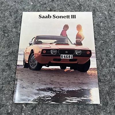 Original Saab Sonnet III Sales Brochure 1972 • $65