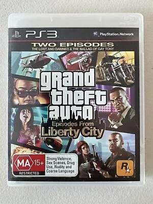 Grand Theft Auto 4 Episodes From Liberty City PS3 With Manual & Map Complete GTA • $19.95