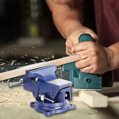 5 Bench Vise With Anvil Swivel Locking Base Table Top Clamp Heavy Duty Vice Ao • $45.99