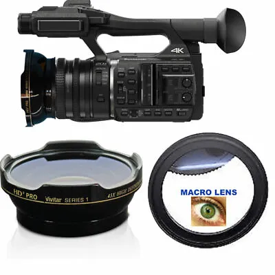 HD3 WIDE FISHEYE LENS + MACRO LENS FOR Panasonic HC-X1000 4K DCI HD CAMCORDER • $118.29