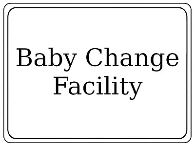 1297 Baby Change Facility Toilet Metal Aluminium Plaque Sign For Door Shop • £8.88