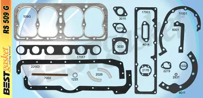 Ford Model A GraphTite Full Engine Gasket Set/Kit BEST Head+Manifold 1928-1931 • $93.37