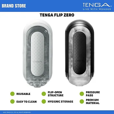 TENGA FLIP 0 (Zero)  Flip-Open Reusable Male Masturbator/Stroker NWT NIB • $99